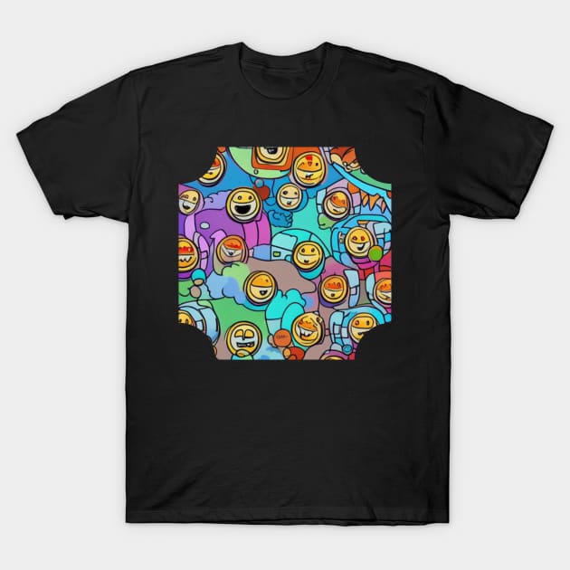 Smiley Town T-Shirt by Shadowbyte91